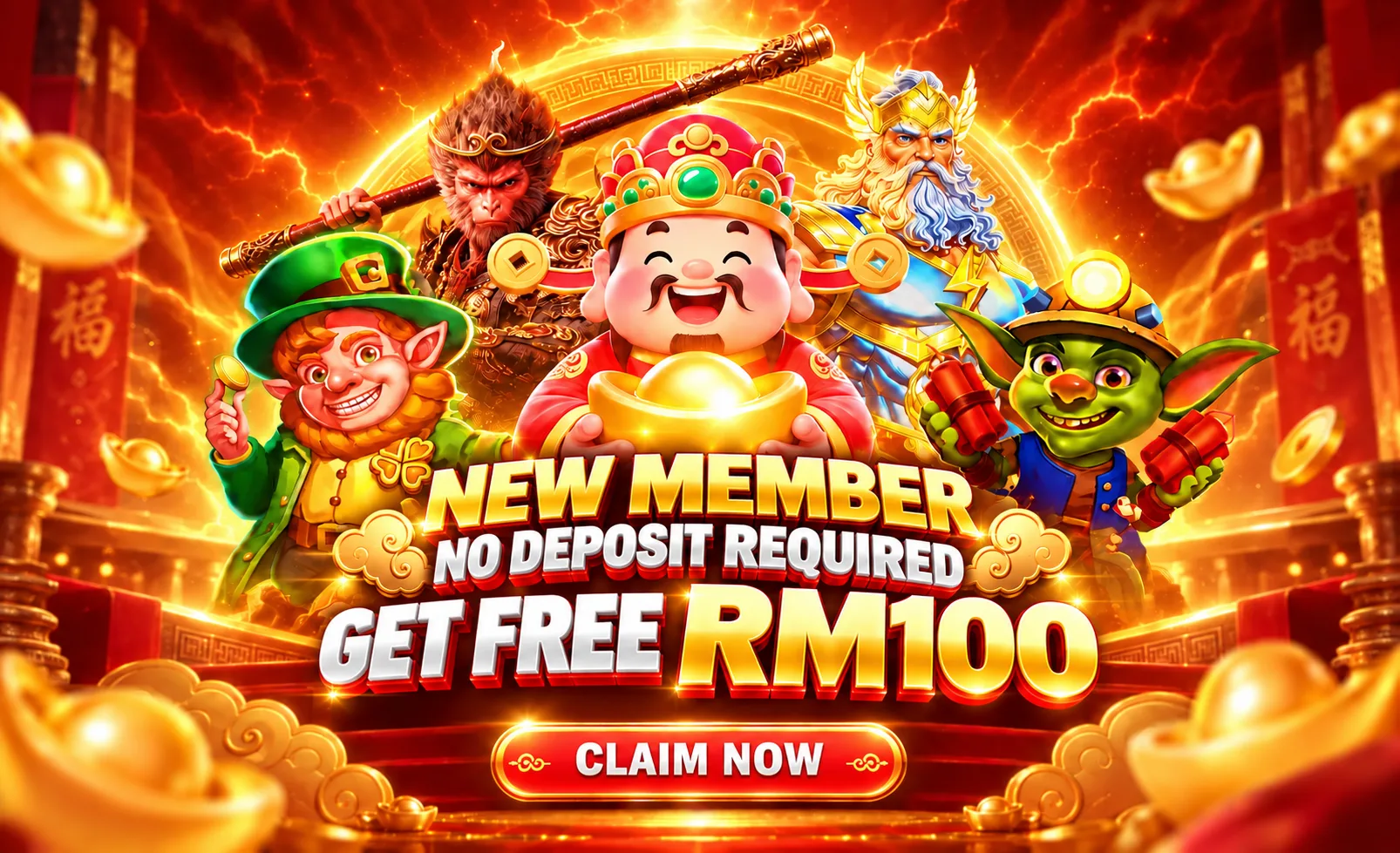 New Members · Get RM100 Bonus Free