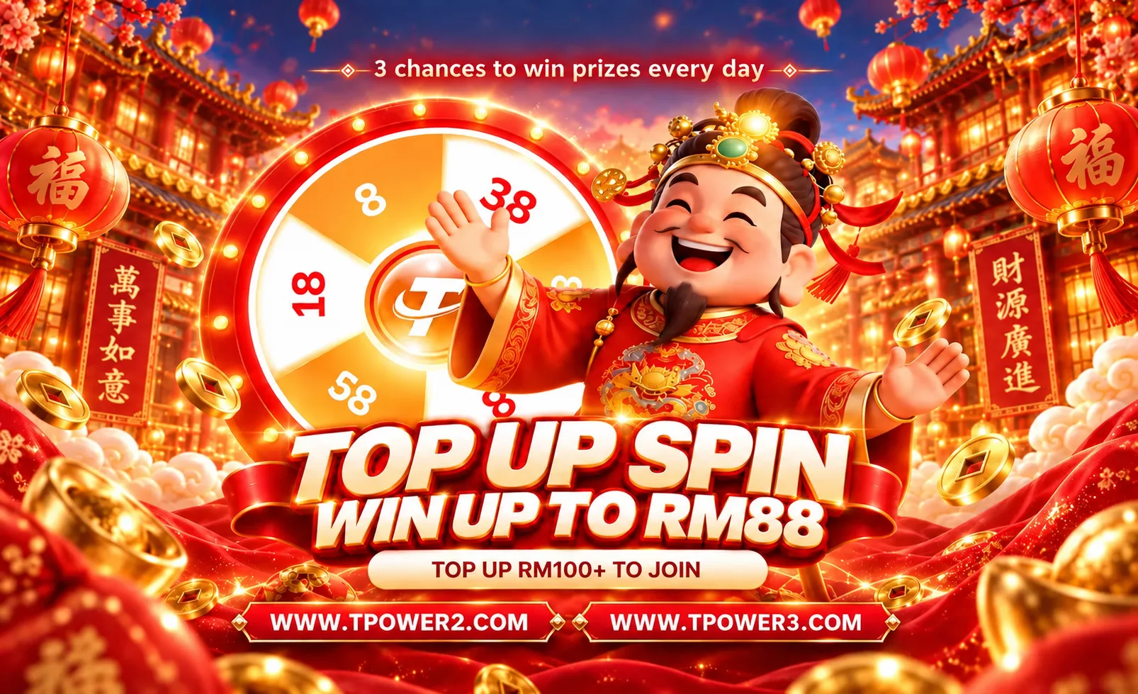 Top Up & Spin the Wheel · Win Your Prize